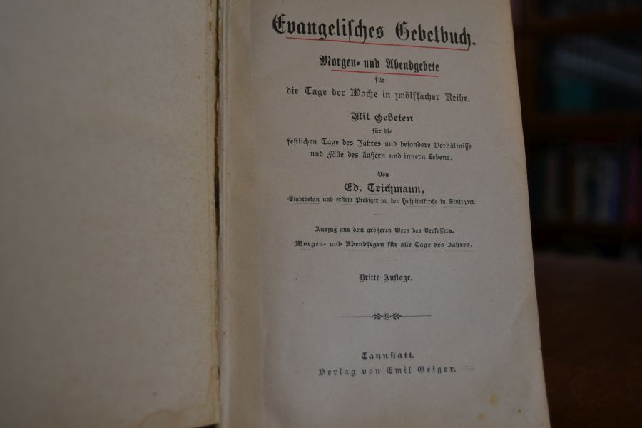 Evangelisches Gebetbuch.