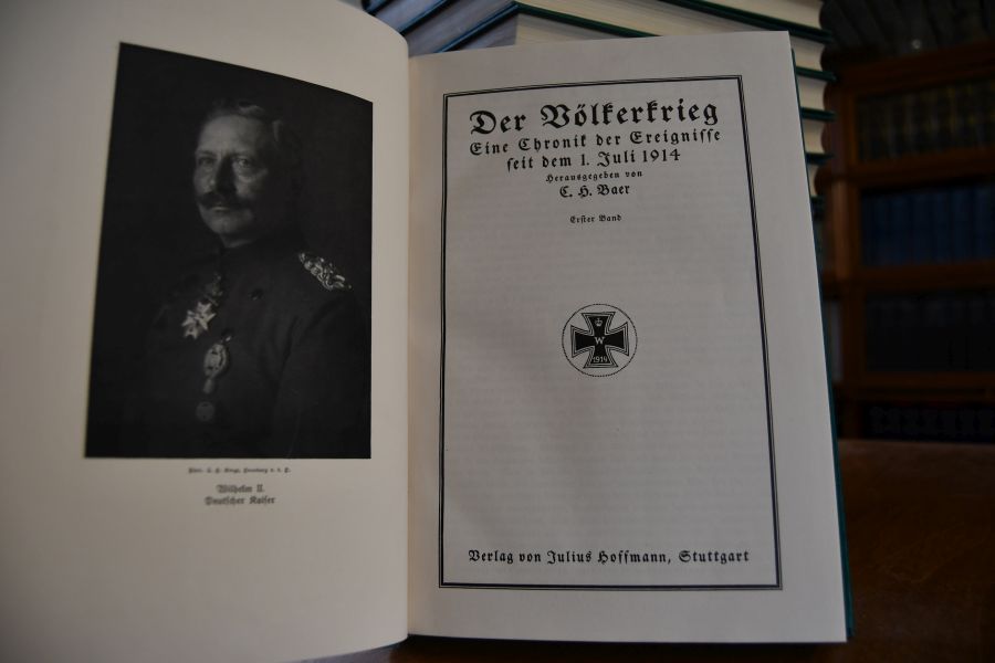 Der Völkerkrieg. Eine Chronik der Ereignisse seit dem 1. Juli 1914. Bde. 1-15 (von 28).