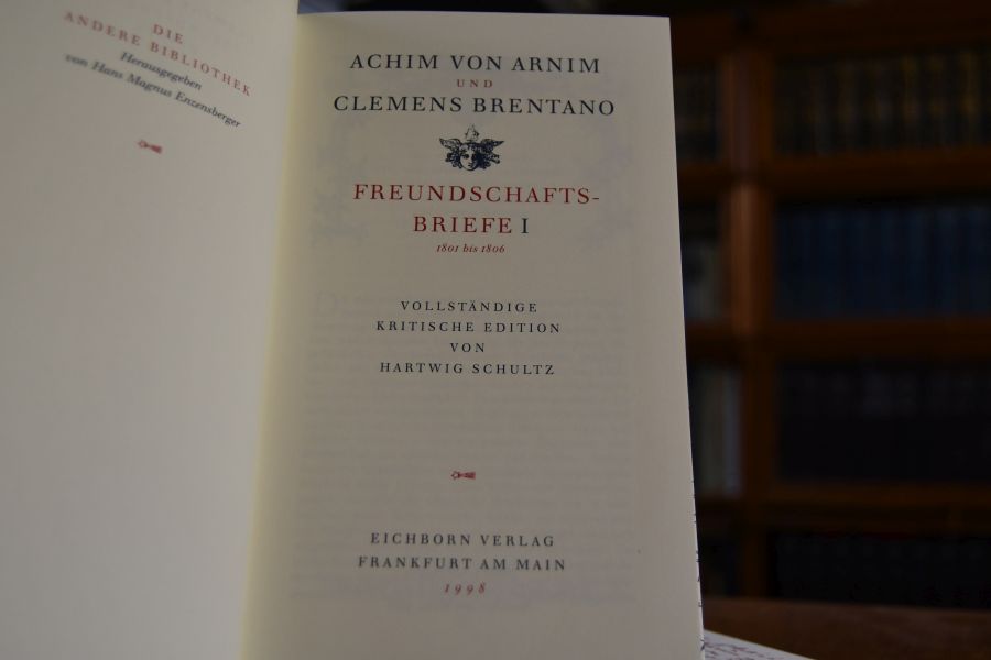 Freundschaftsbriefe I. 1801-1806 + II. 1807 bis 1829.