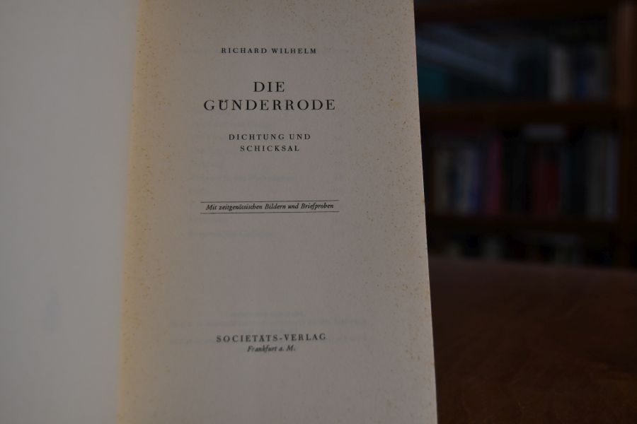 Die Günderode. Dichtung und Schicksal.