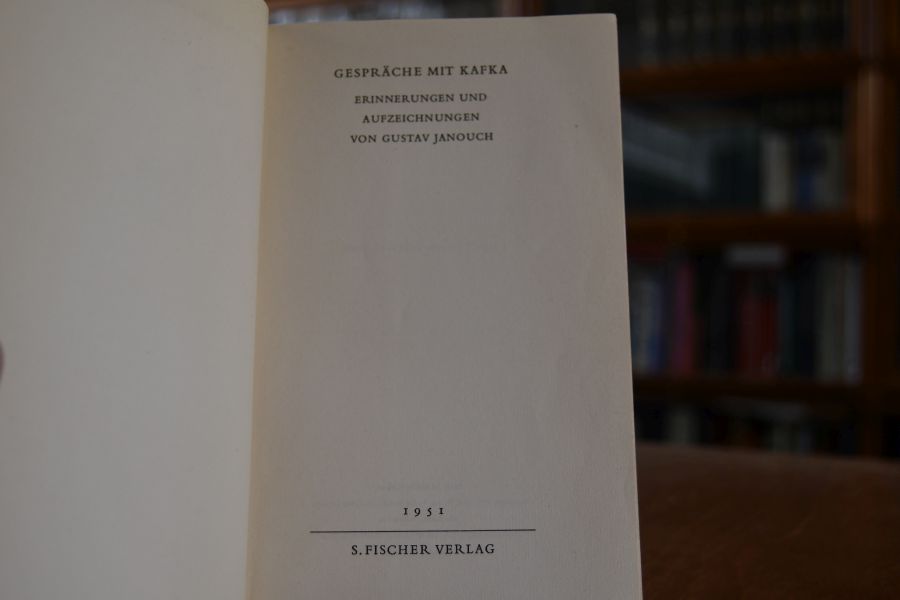 Gespräche mit Kafka.