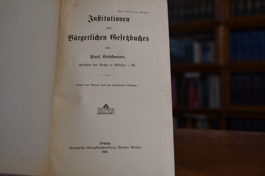 Institutionen des Bürgerlichen Gesetzbuches.