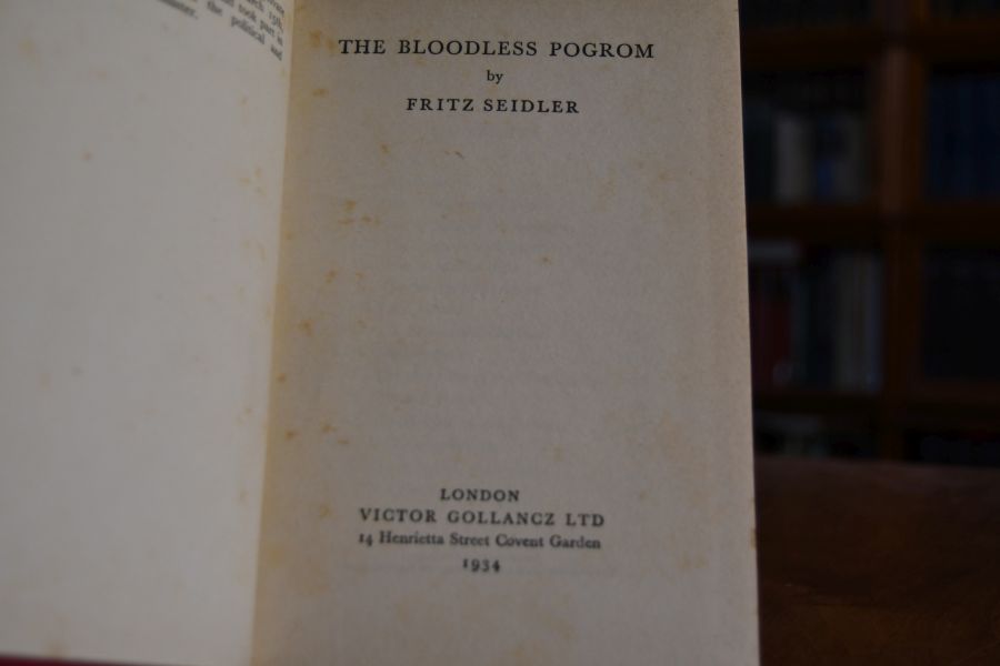 The Bloodless Pogrom.