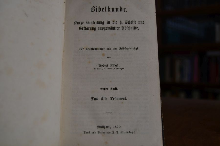 Bibelkunde. 2 Teile in einem Band (At+NT).
