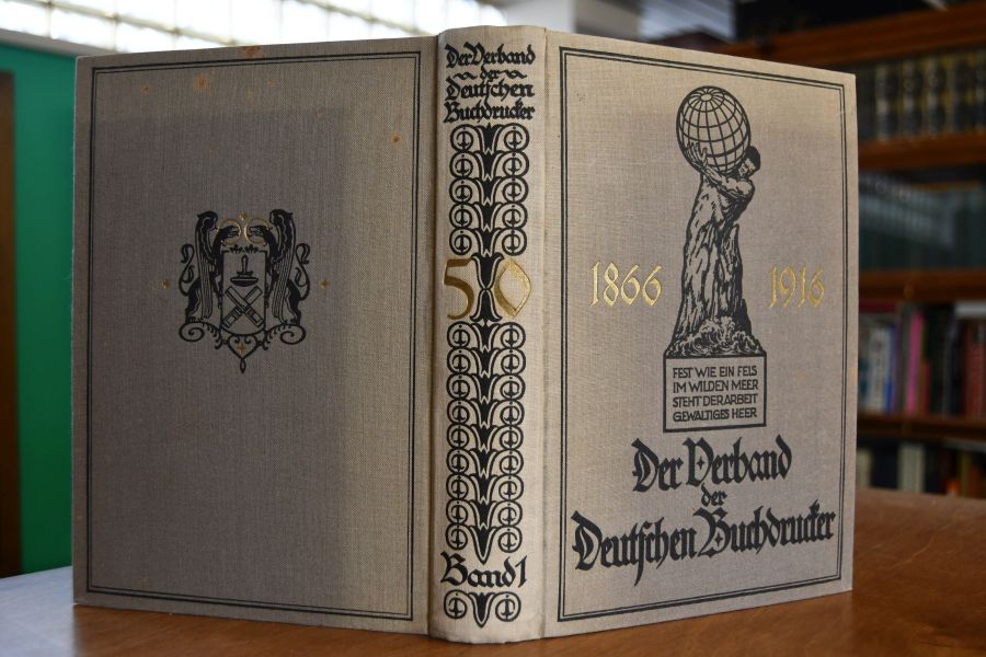 Der Verband der Deutschen Buchdrucker. Fünfzig Jahre gewerkschaftliche Arbeit mit einer Vorgeschichte.