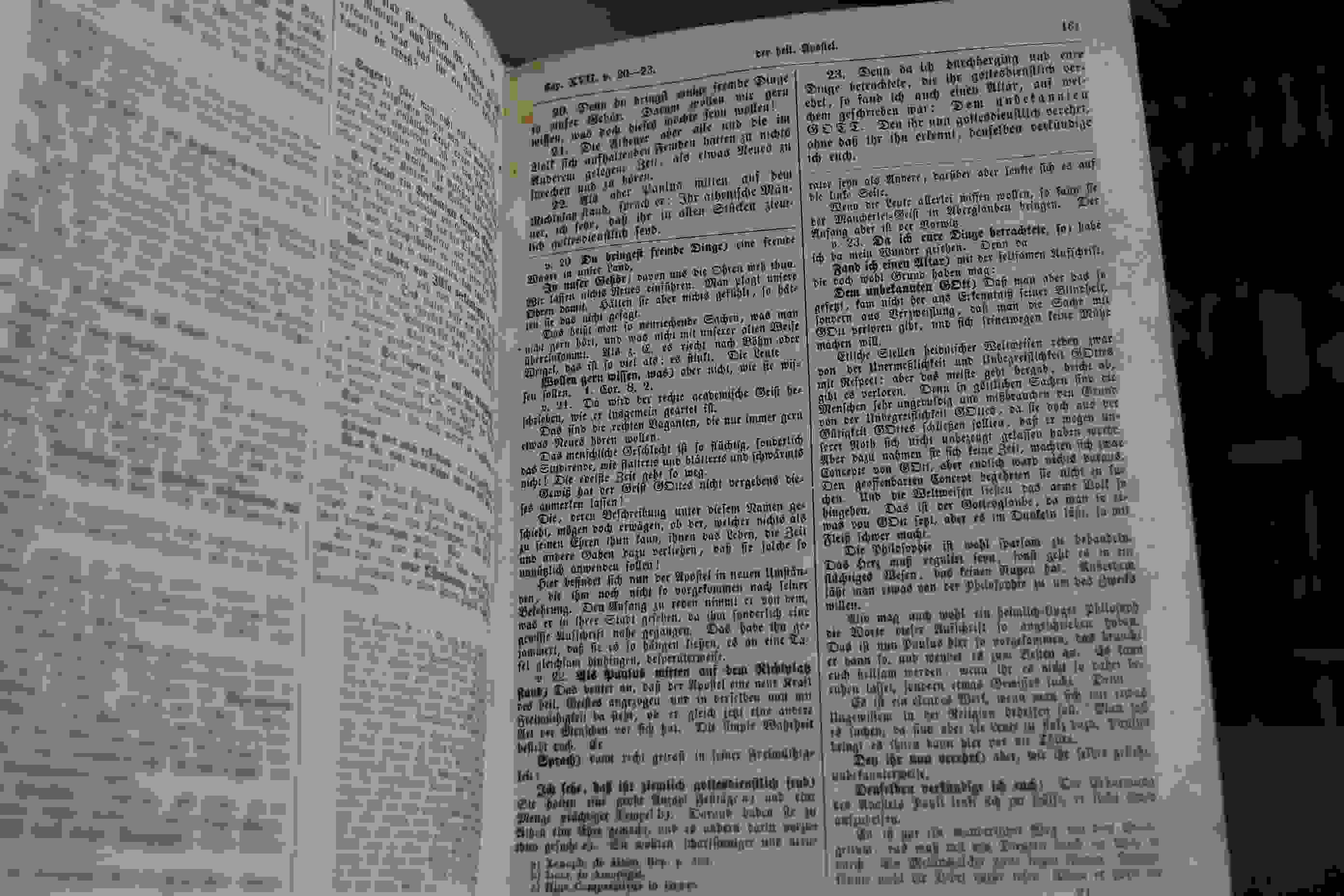 Der Heiligen Schrifft Sechster Theil, oder des Neuen Testaments Zweiter Theil nämlich die Apostel-Geschichte, und die Episteln Pauli, welche seinen Namen führen; als die Epistel an die Römer, zwei an die Corinther, die an die Galater, an die Epheser, Philipper, Colosser und zwei an die Thessalonicher, zwei an Timotheus, die an Titus, und endlich die an Philemon. Nach dem Grund-Text aufs Neue übersehen, nebst der buchstäblichen und geheimen Erklärung, worin von dem im Fleisch erschienenen Gott-Menschen, Christo und seinem Reich, nach der innern und äußern Haushaltung Gottes, gehandelt wird.