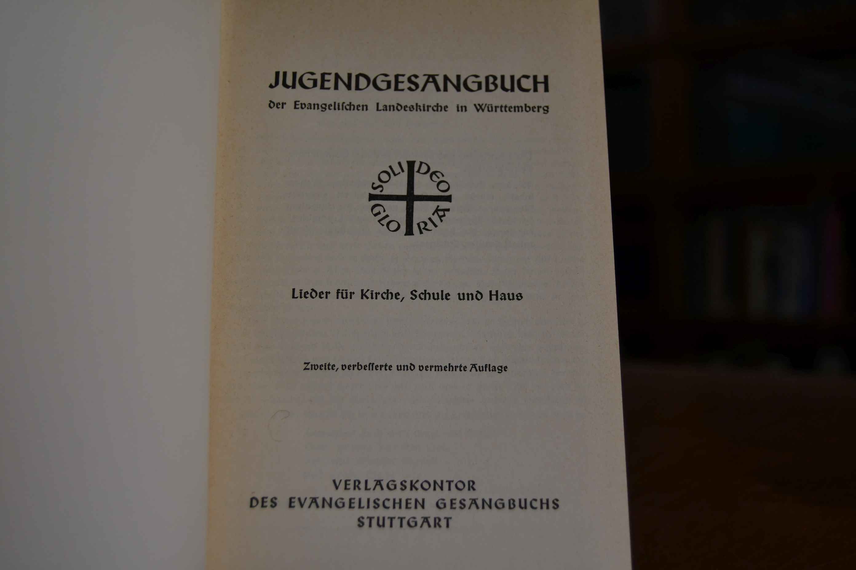 Jugendgesangbuch der Evangelischen Landeskirche in Württemberg. Lieder für Kirche, Schule und Haus.