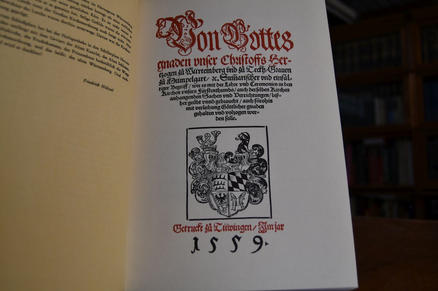 Württembergische Große Kirchenordnung 1559.