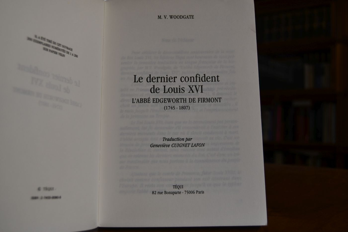 Le dernier confident de Louis XVI. L`Abbe Edgewood de Firmont (1745-1807).