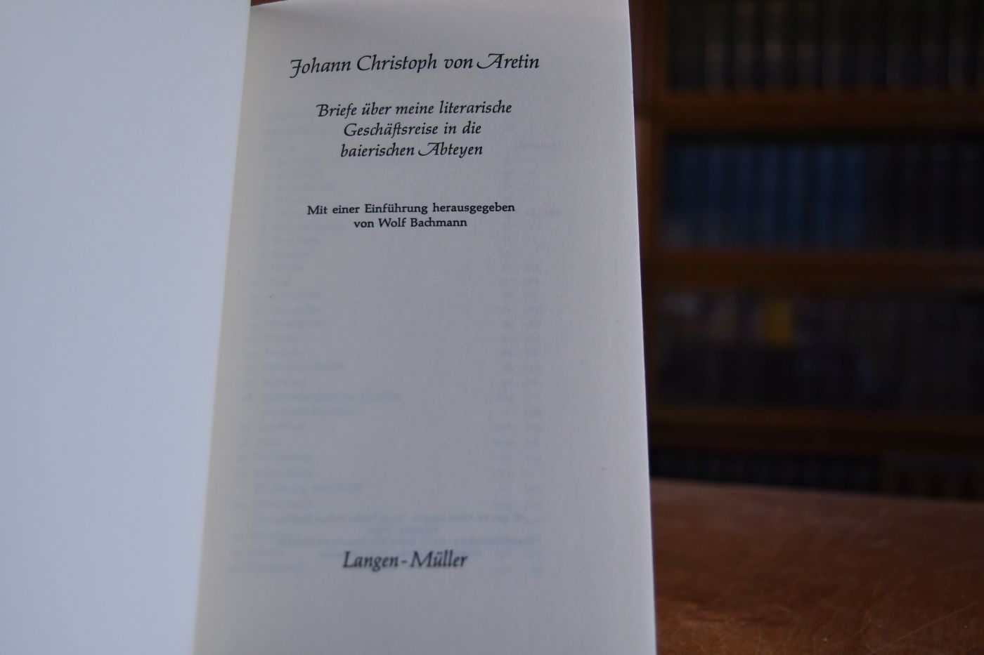 Briefe über meine literarische Geschäftsreise in die baierischen Abteyen.