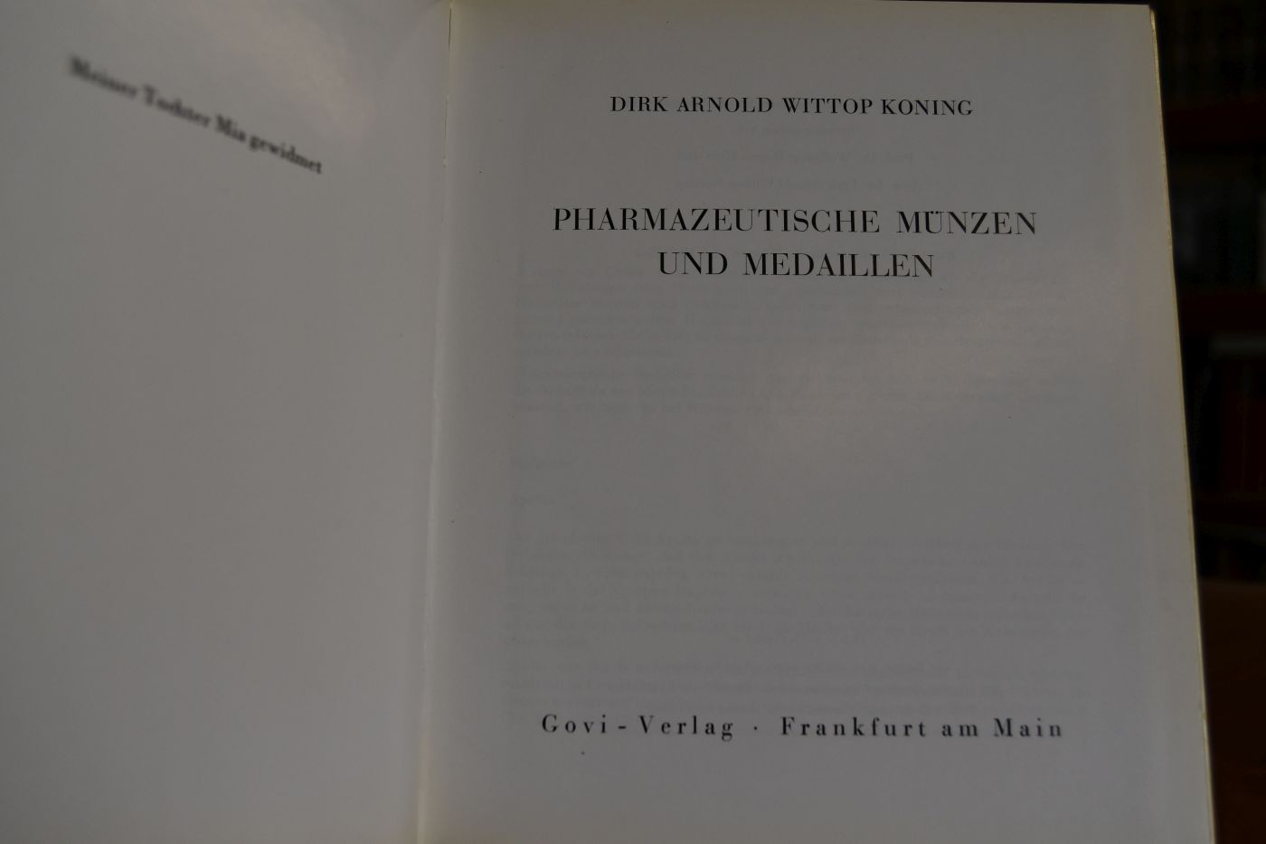 Pharmazeutische Münzen und Medaillen.