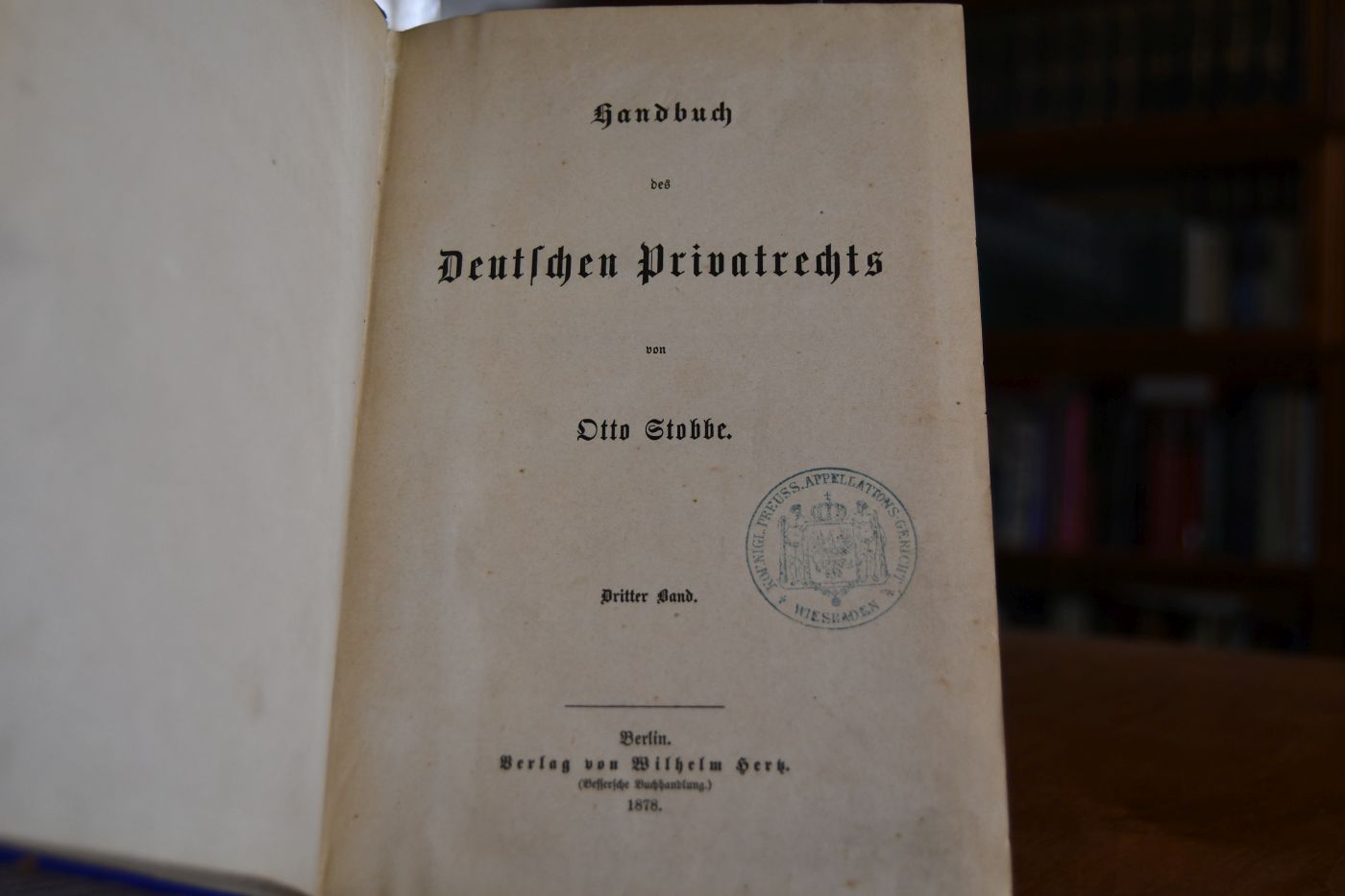 Handbuch des Deutschen Privatrechts 3. Band (von 5, apart).