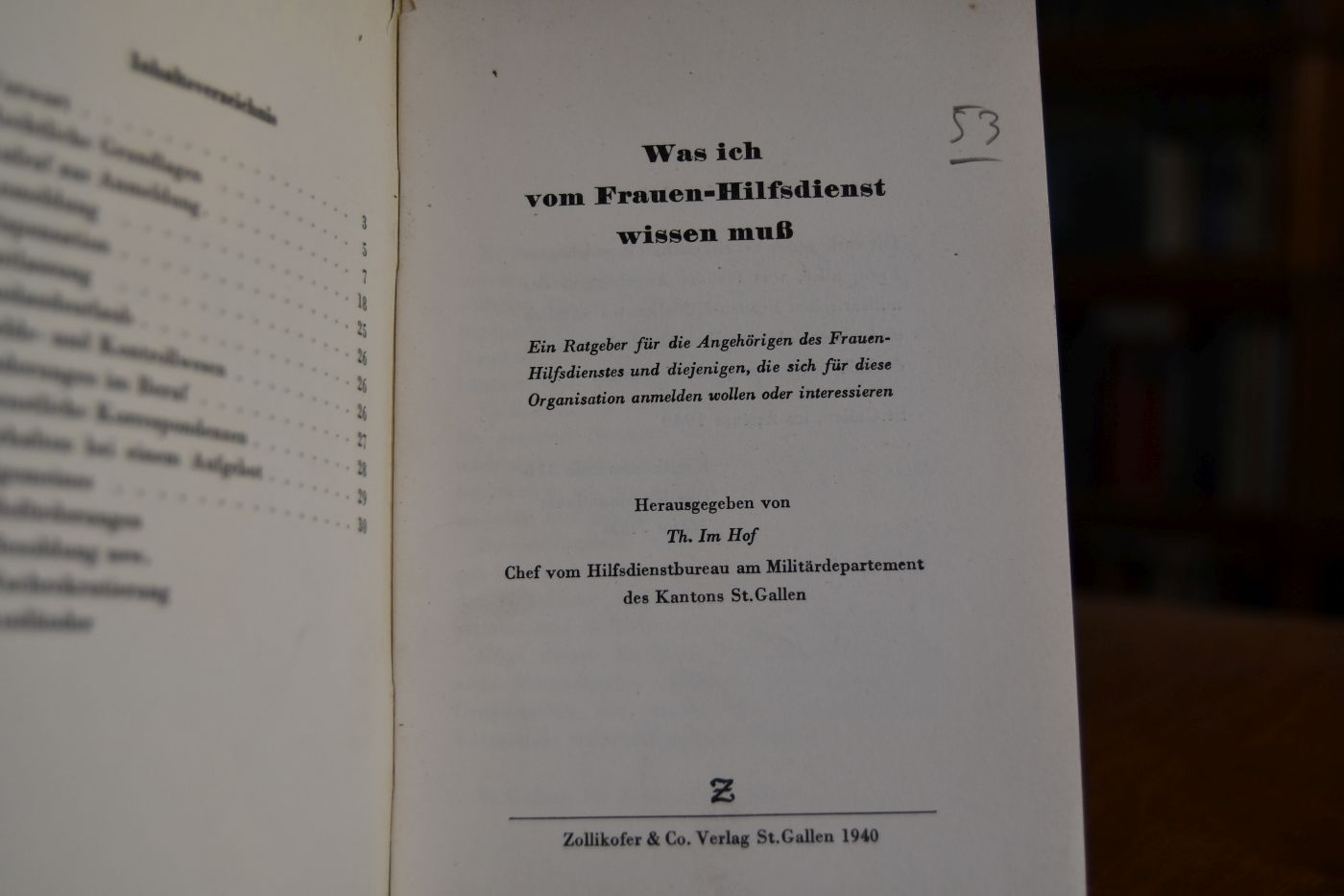 Was ich vom Frauen-Hilfsdienst wissen muß.