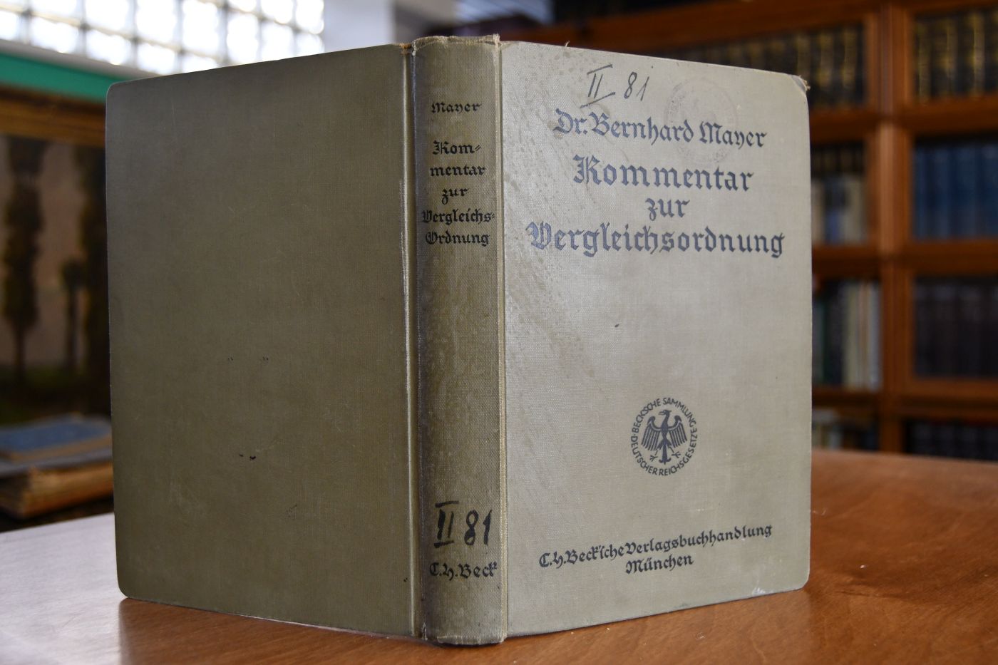 Kommentar zum Gesetz über den Vergleich zur Abwendung des Konkurses (Vergleichsordnung) vom 5. Juli 1927.