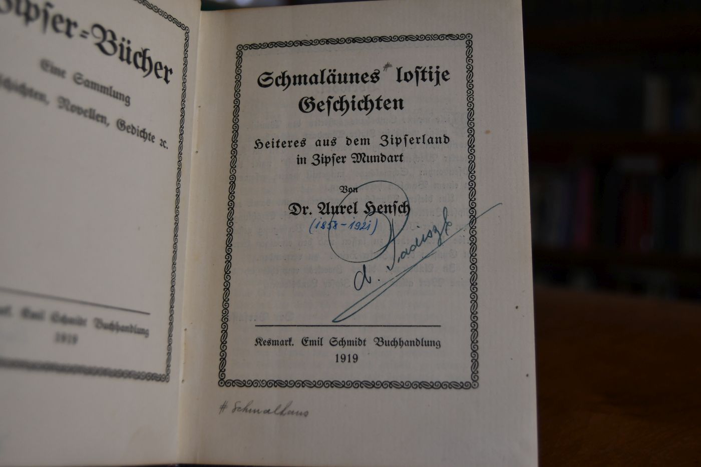 Schmaläunes lostije Geschichten.