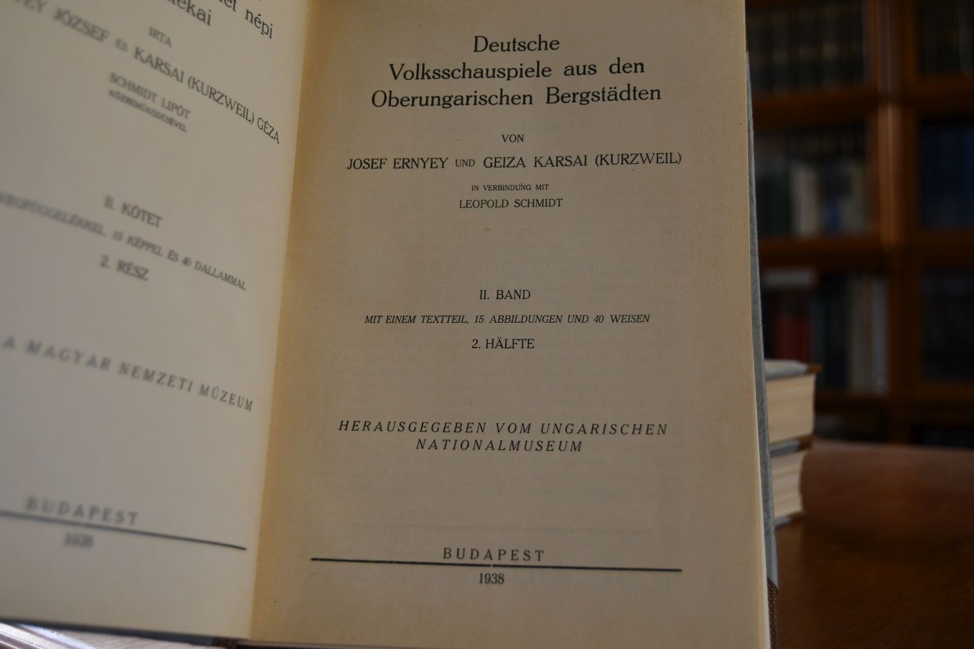 Deutsche Volksschauspiele aus den Oberungarischen Bergstädten. 2 Bände in 3 Bänden.