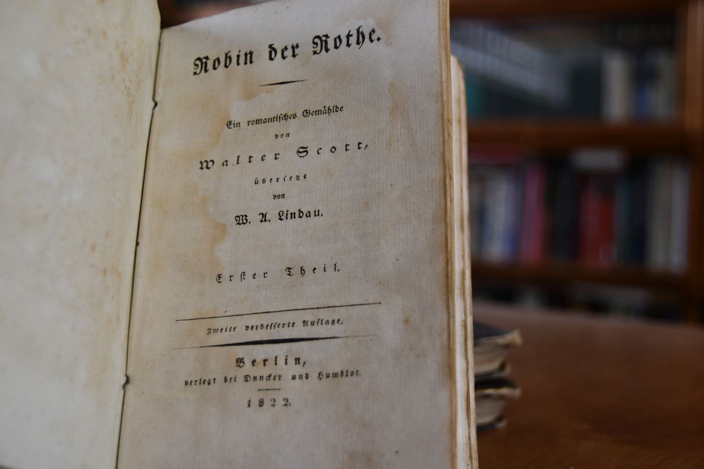 Robin der Rothe (Rob Roy). Ein romantisches Gemählde. 3 Bde. (komplett).