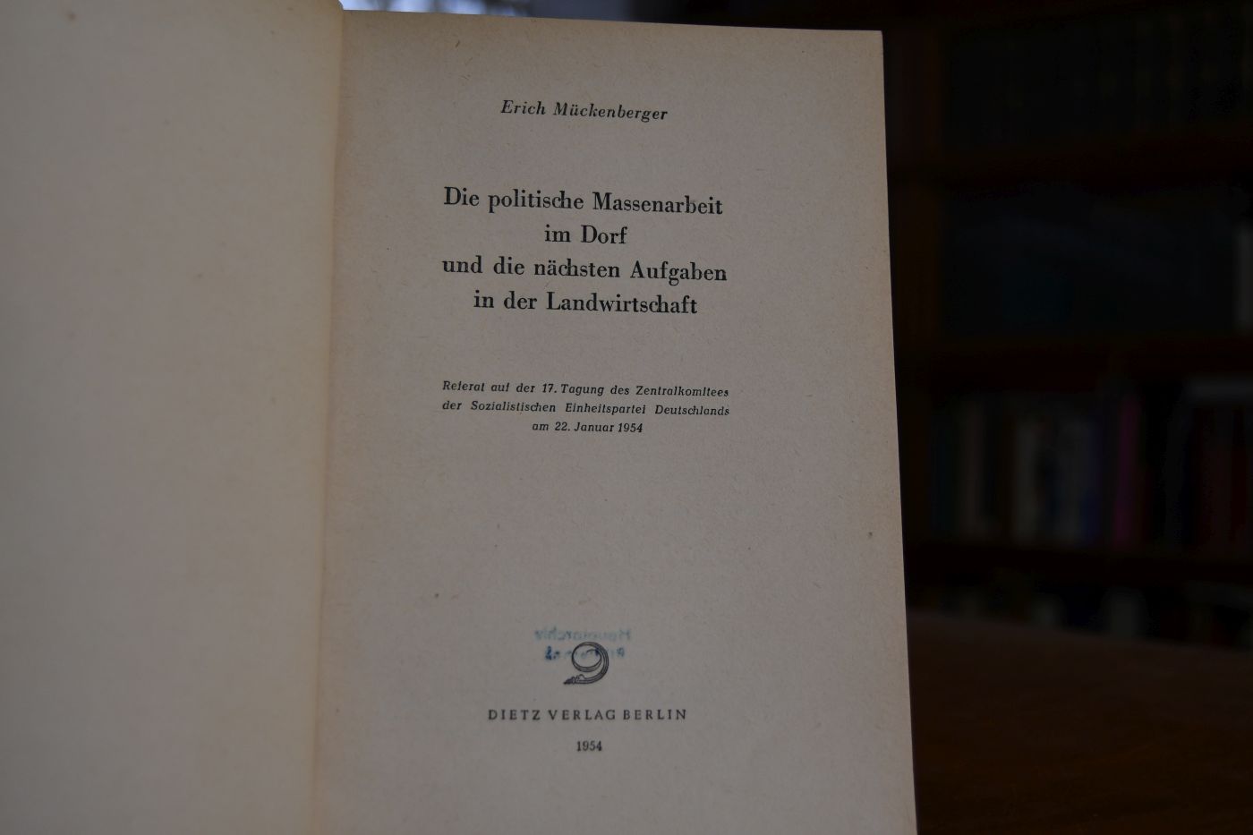 Die politische Massenarbeit im Dorf und die nächsten Aufgaben in der Landwirtschaft.