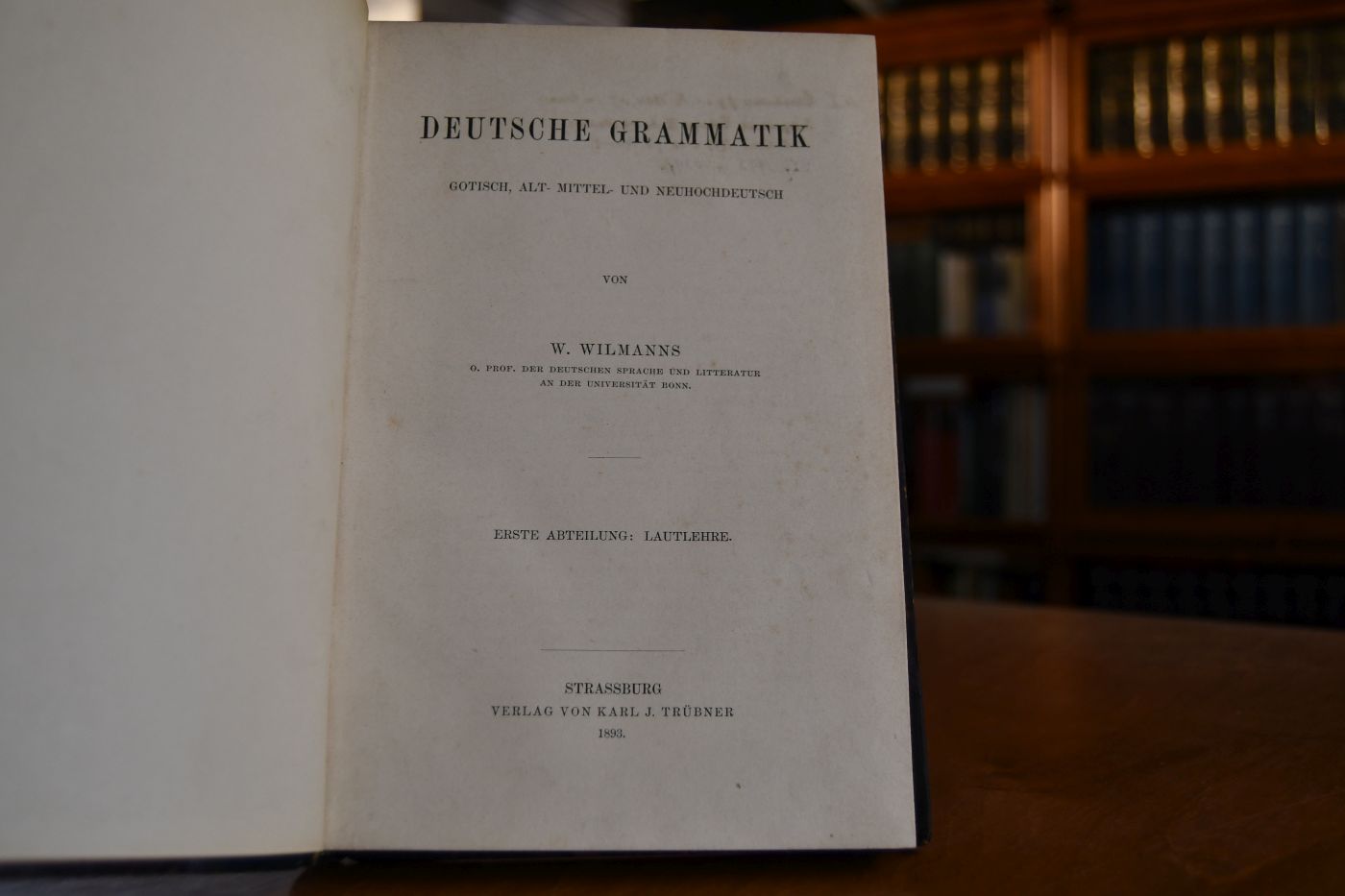 Deutsche Grammatik. Gotisch, Alt-, Mittel- und Neuhochdeutsch. Bd. 1 (von 3) Erste Abteilung Lautlehre.