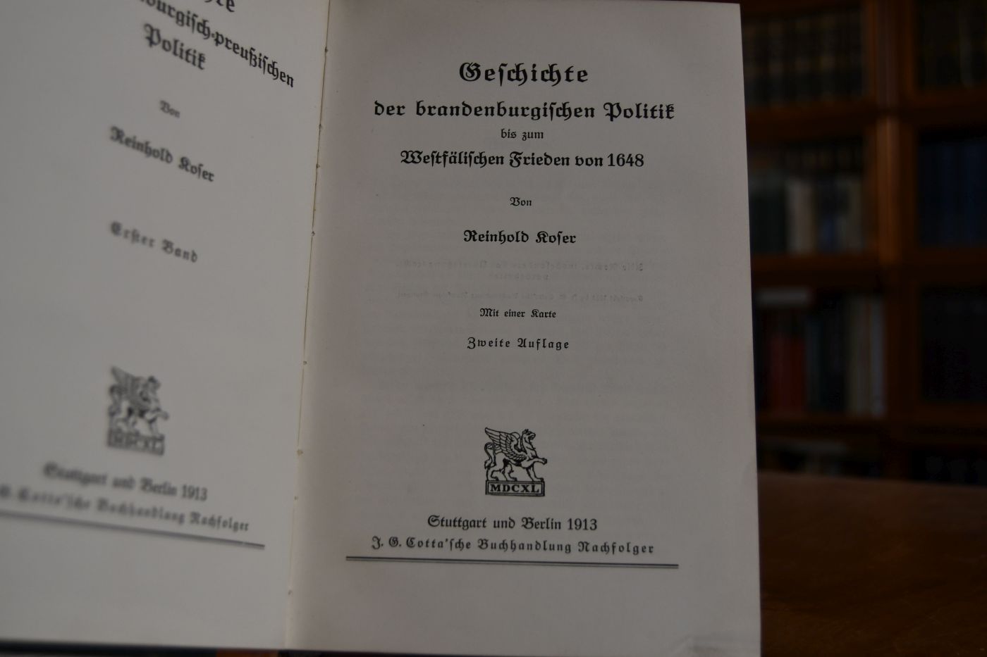 Geschichte der Brandenburgischen Politik bis zum Westfälischen Frieden von 1648.