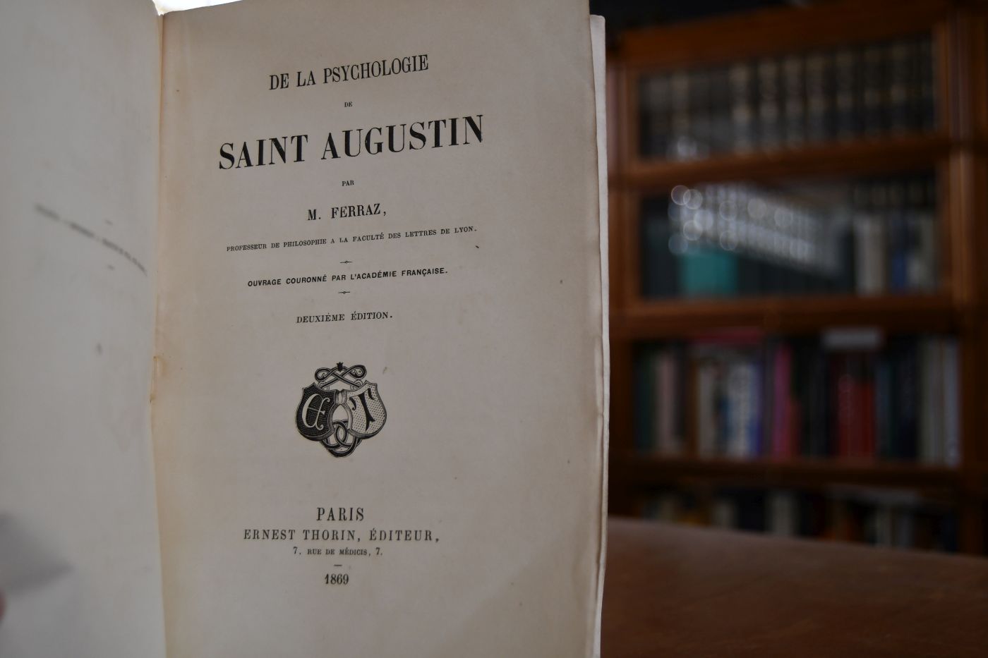De la Psychologie de Saint Augustin.