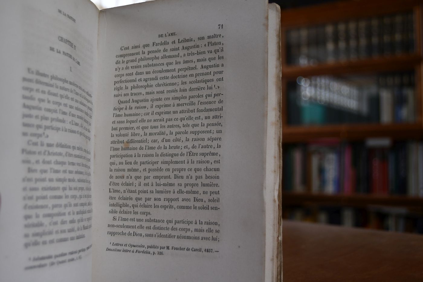De la Psychologie de Saint Augustin.