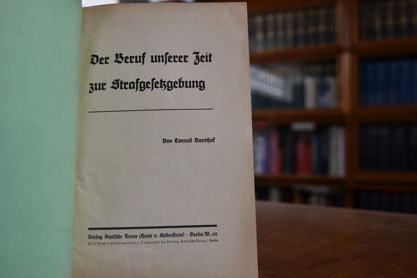 Der Beruf unserer Zeit zur Strafgesetzgebung.