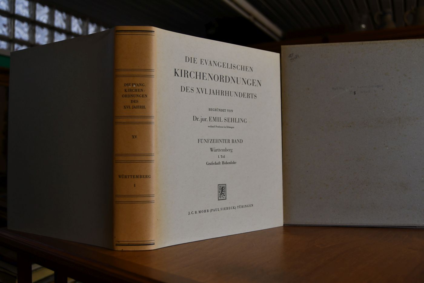 Die evangelischen Kirchenordnungen des XVI. Jahrhunderts. 15. Band,Württemberg I. Teil Grafschaft Hohenlohe.