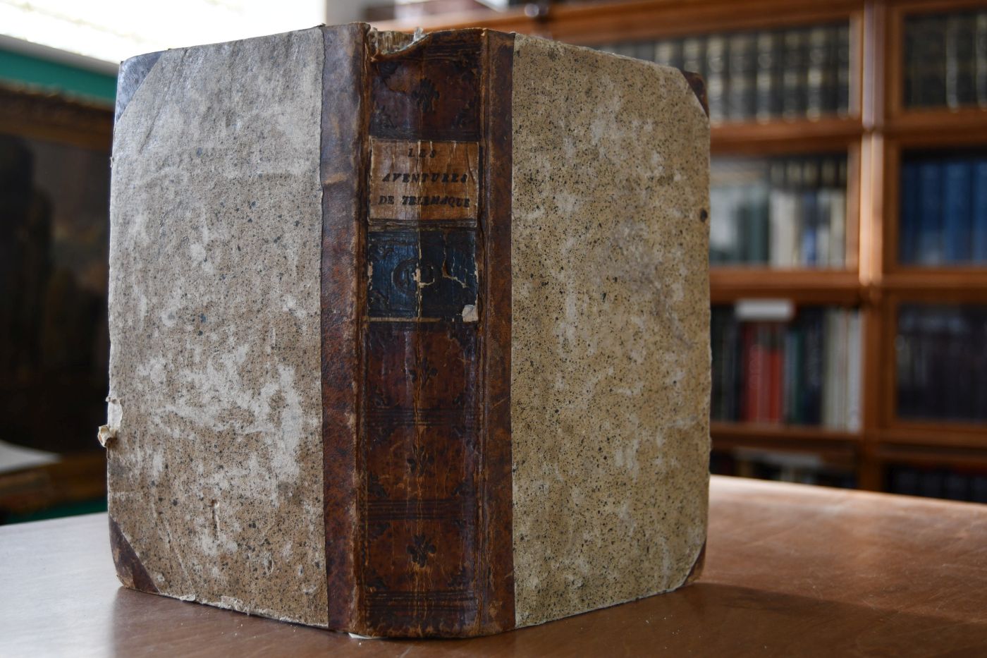 Les Aventures de Télémaque, fils d`Ulysse. Par feu Messire de Salignac de la Motte Fénélon etc. Nouvelle Edition, Enrichie de Figures en taille-douce et de Notes Historiques, Politiques, et Morales. 2 Teile in einem Band.