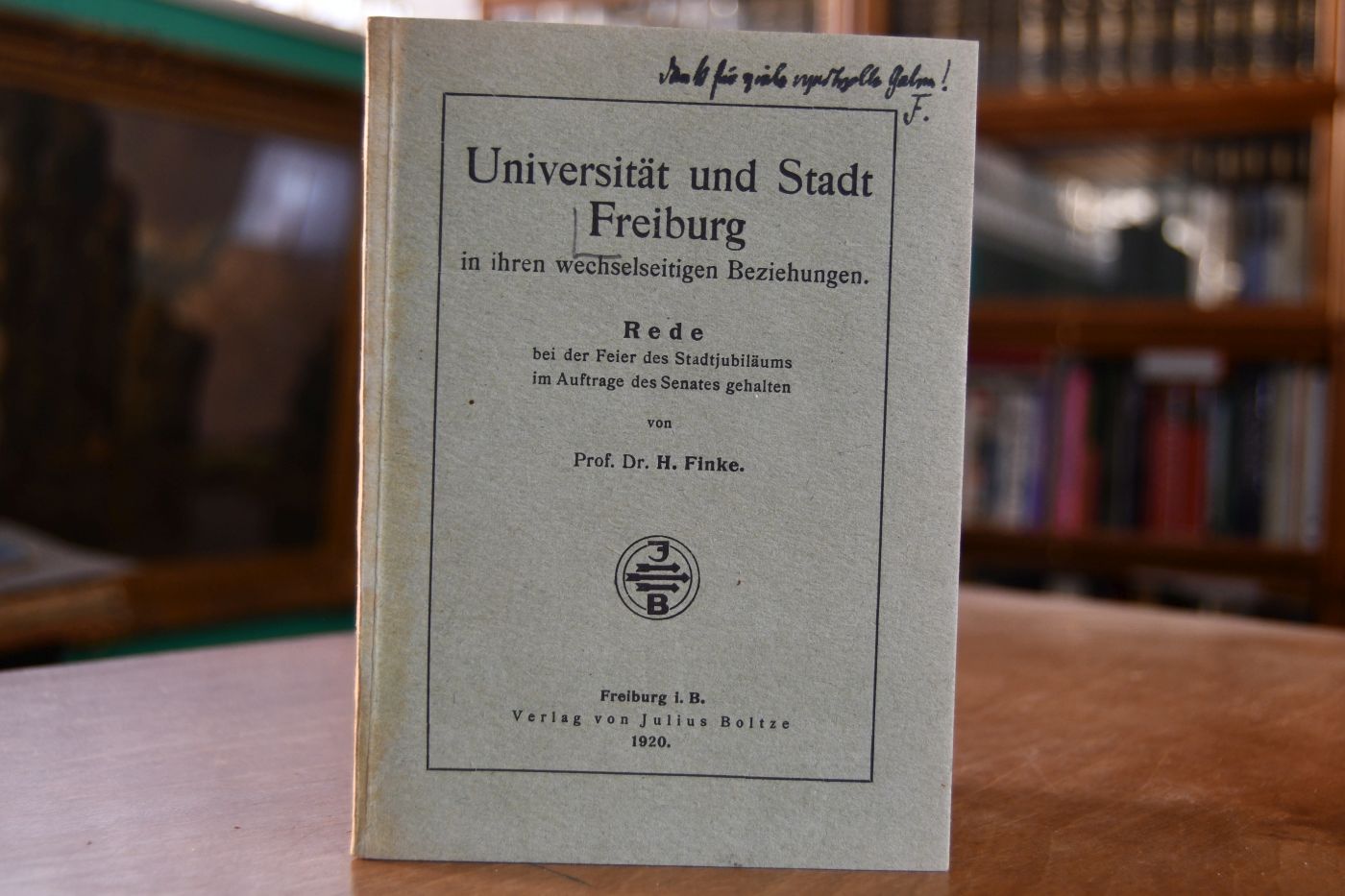 Universität und Stadt Freiburg in ihren wechselseitigen Beziehungen. Rede bei der Feier des Stadtjubiläums im Auftrage des Senates gehalten.