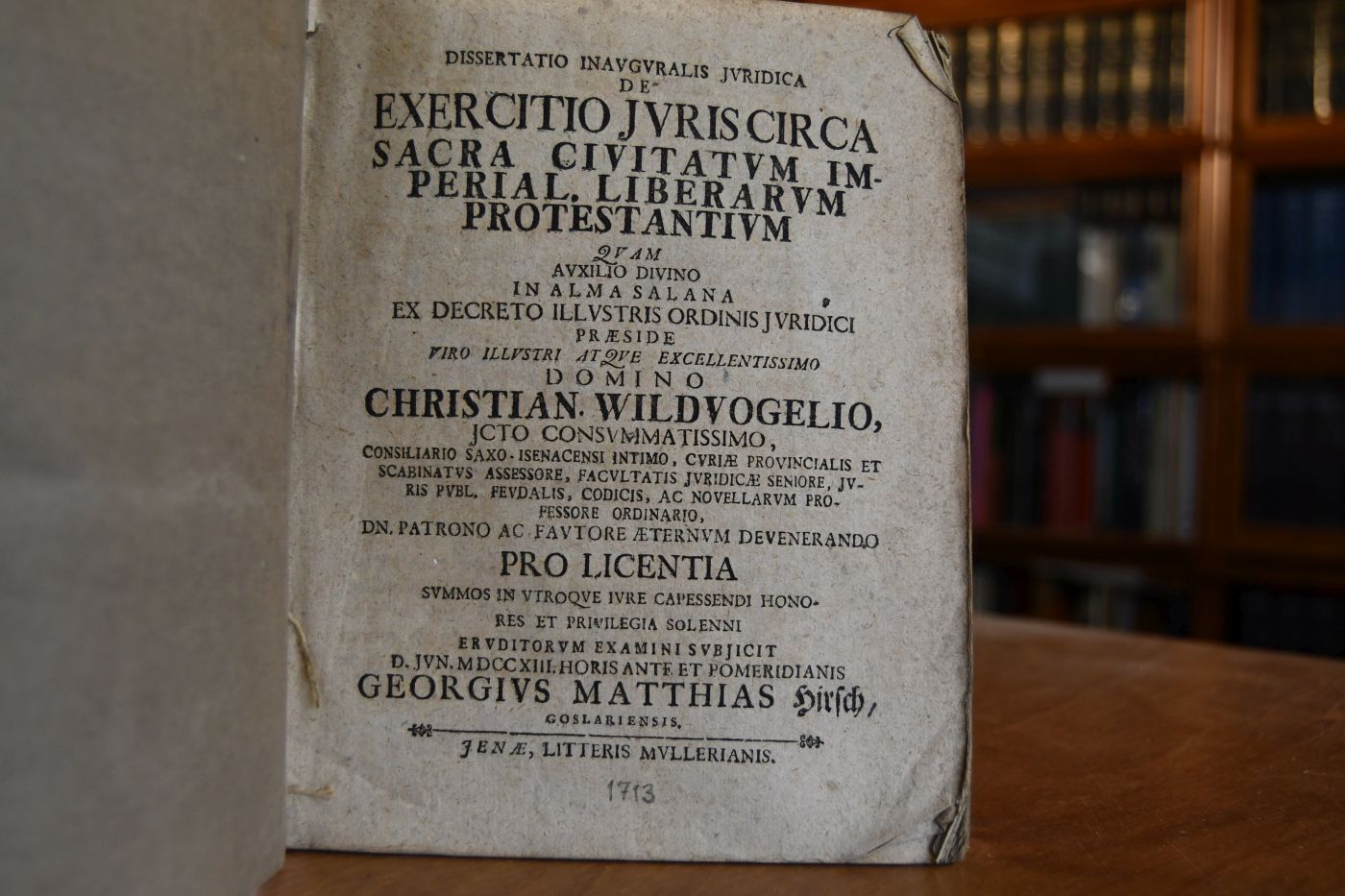 Dissertatio Inavguralis Ivridica De Exercitio Iuris Circa Sacra Civitatum Imperial. Liberarum Protestantium