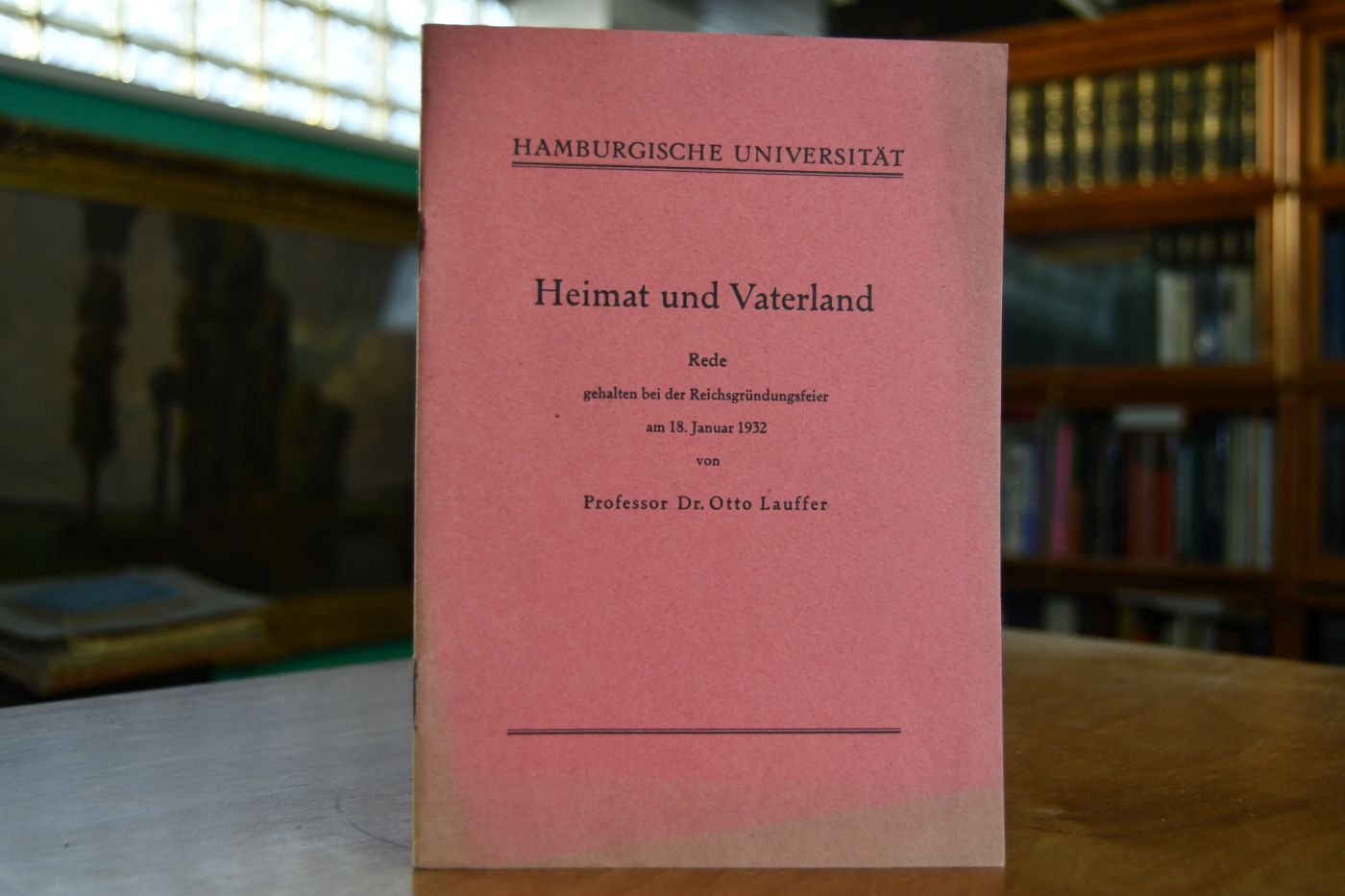 Heimat und Vaterland. Rede gehalten bei der Reichsgründungsfeier am 18. Januar 1932.