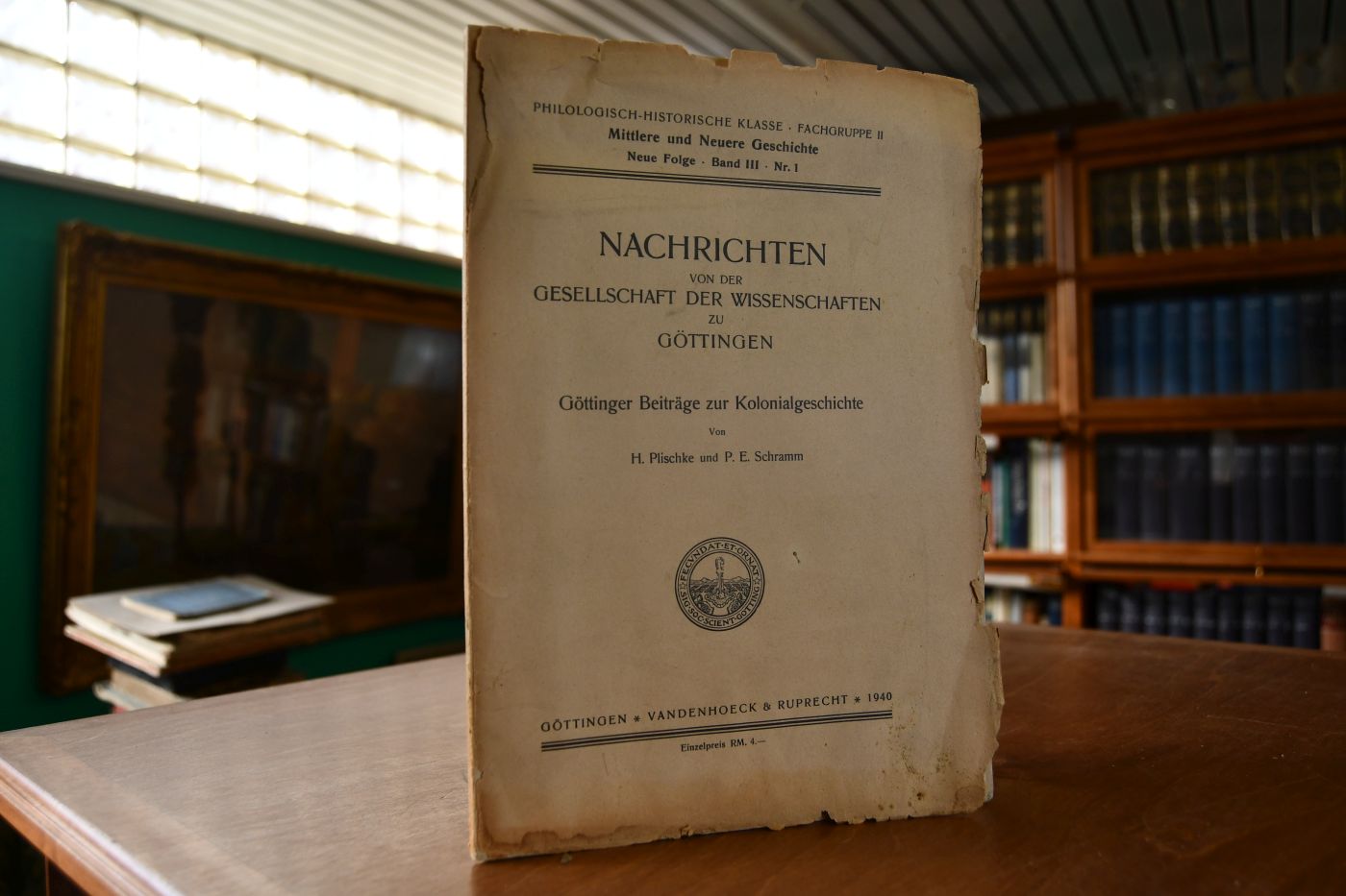 Göttinger Beiträge zur Kolonialgeschichte. I. Die entdeckungsgeschichtlichen Grundlagen der europäischen Kolonisation in Afrika; II. Der Deutsche Anteil an der Kolonialgeschichte bis zur Gründung eigener Kolonien