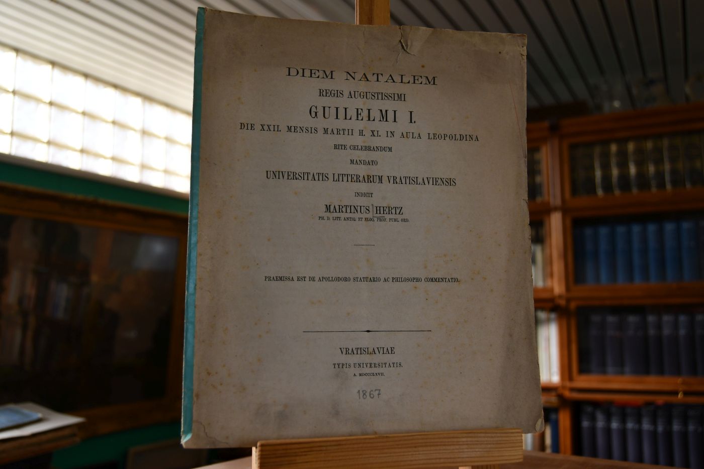 Praemissa est de Apollidoro statuario ac philosopho commentatio.