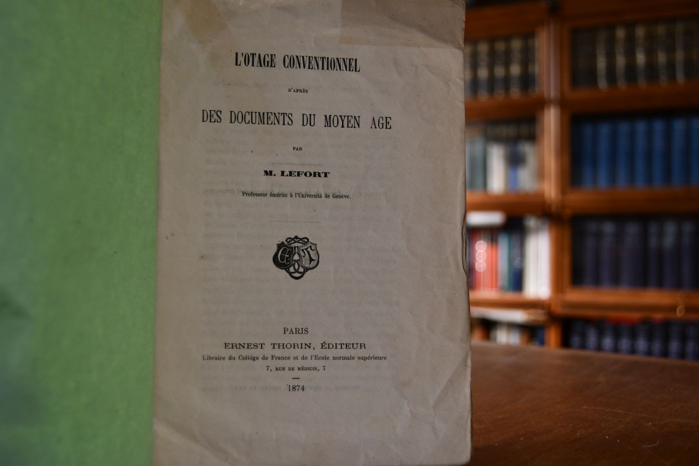 L`otage conventionnel d`apres des documents du moyen age.