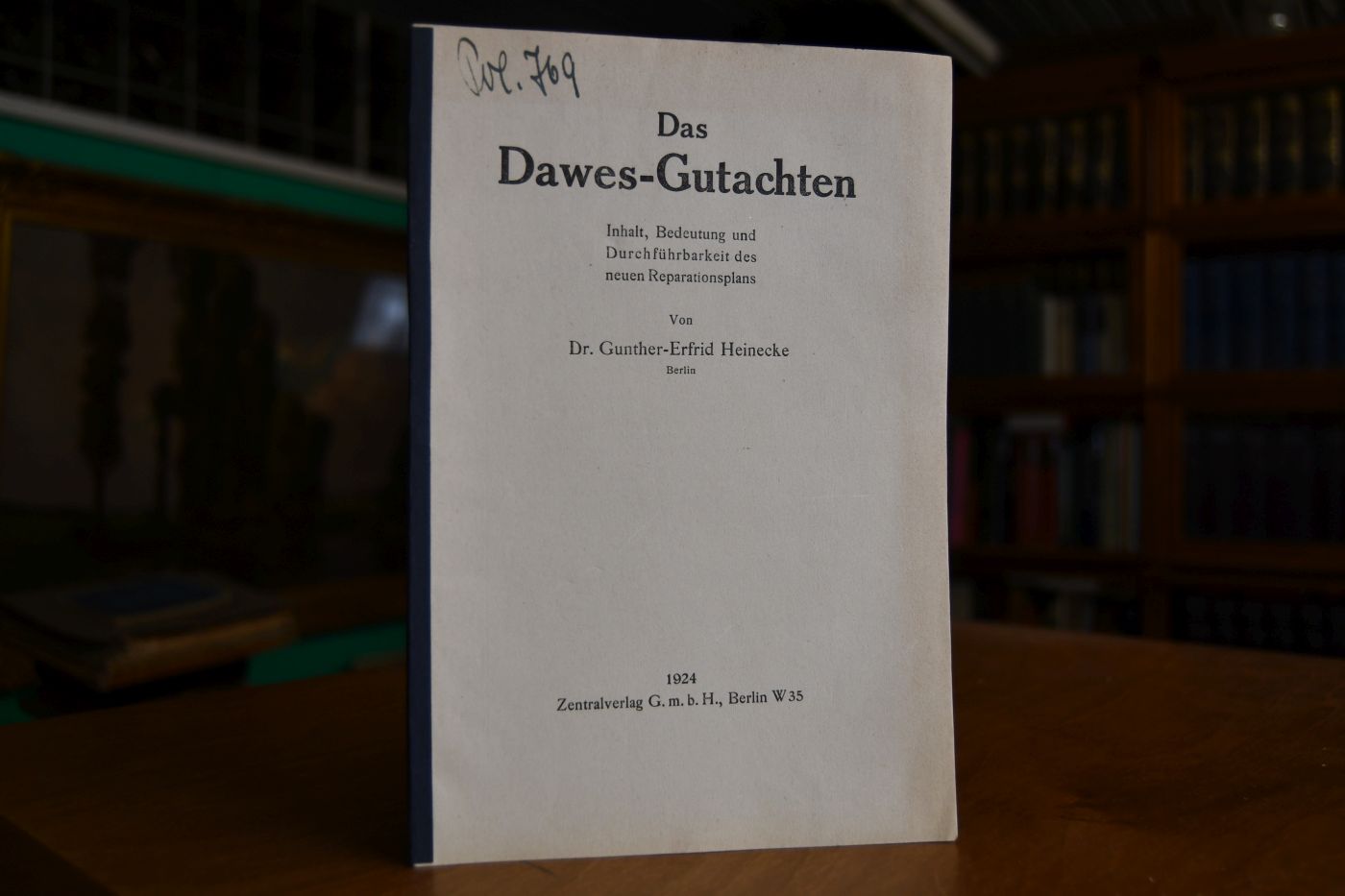 Das Dawes-Gutachten. Inhalt, Bedeutung und Durchführbarkeit des neuen Reparationsplans.