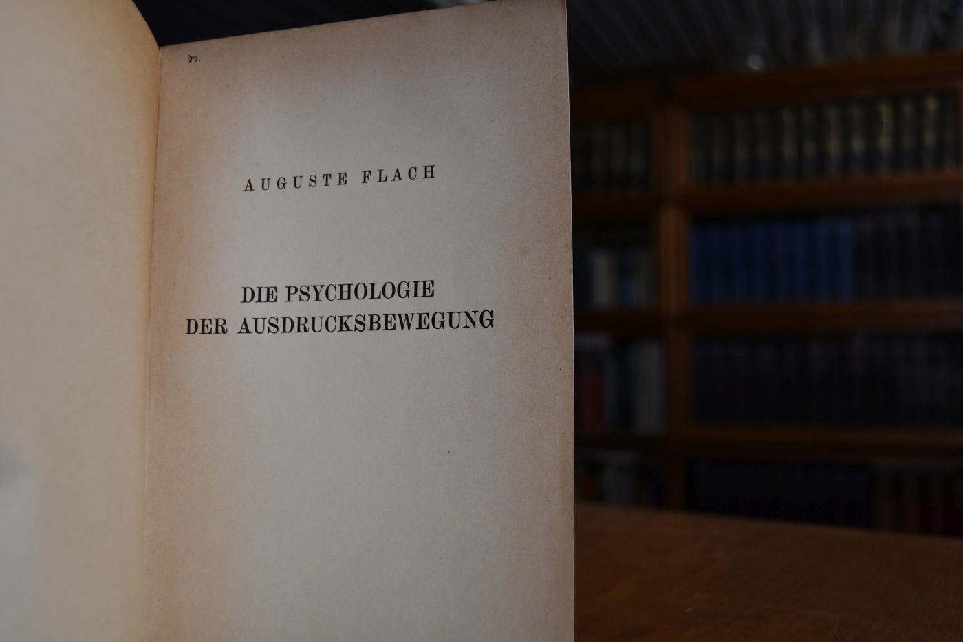 Die Psychologie der Ausdrucksbewegung.
