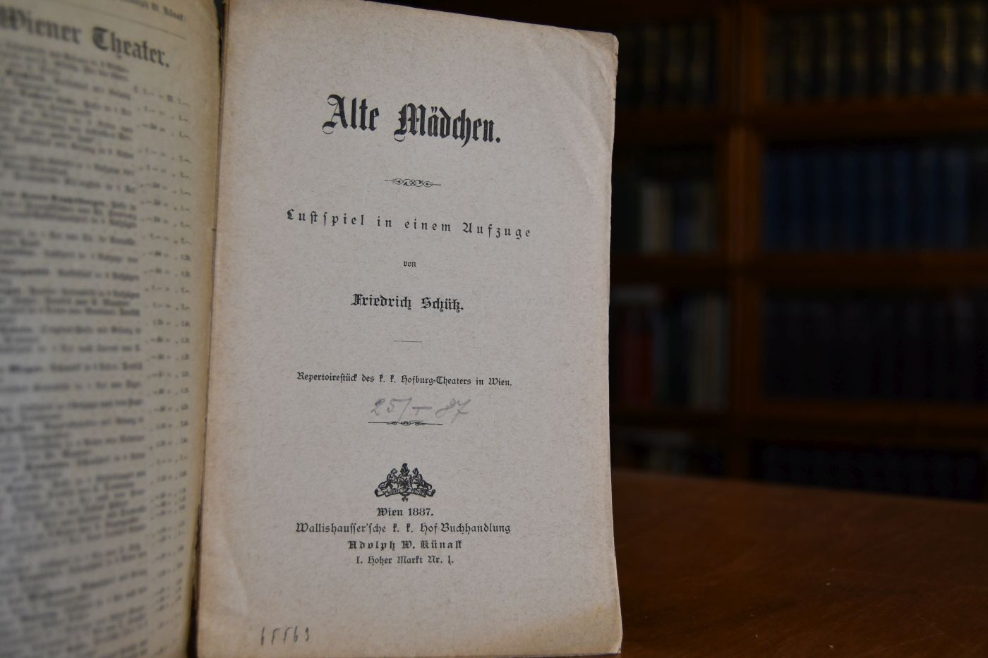 Alte Mädchen. Lustspiel in einem Aufzuge.