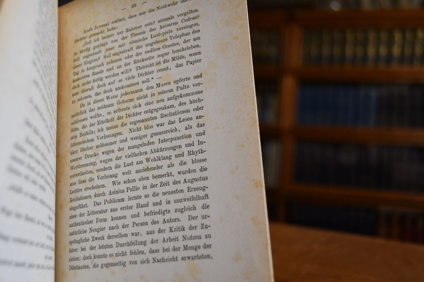 Die Schriftstellerei in Rom zur Zeit der Kaiser.
