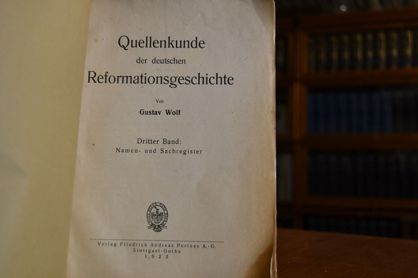 Quellenkunde der deutschen Reformationsgeschichte, 3. Band (apart) Register.