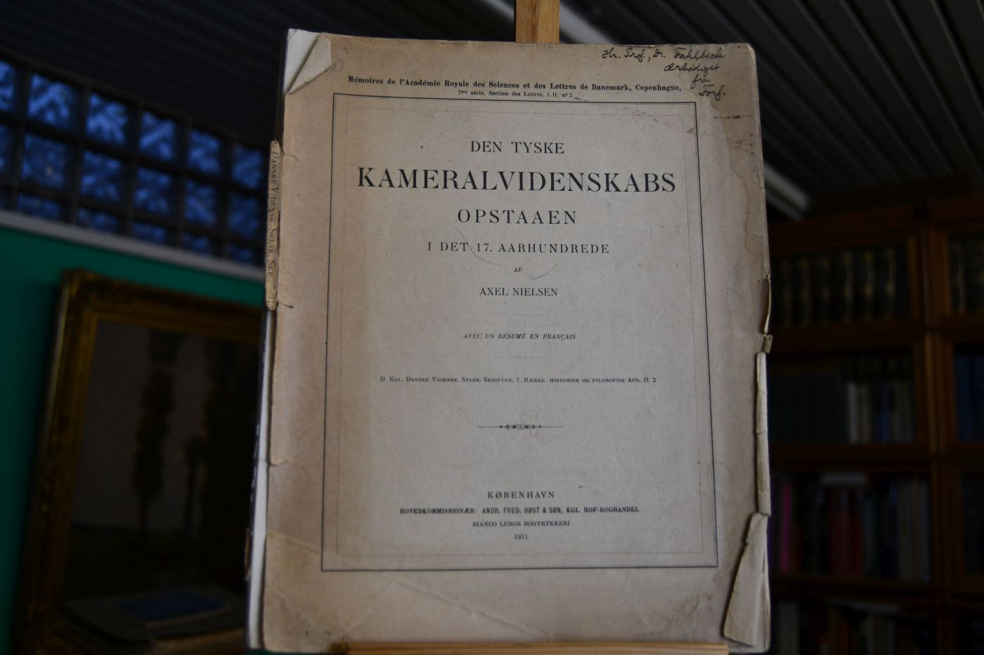 Den tyske Kameralvidenskabs opstaaen i det 17. Aarhundrede.