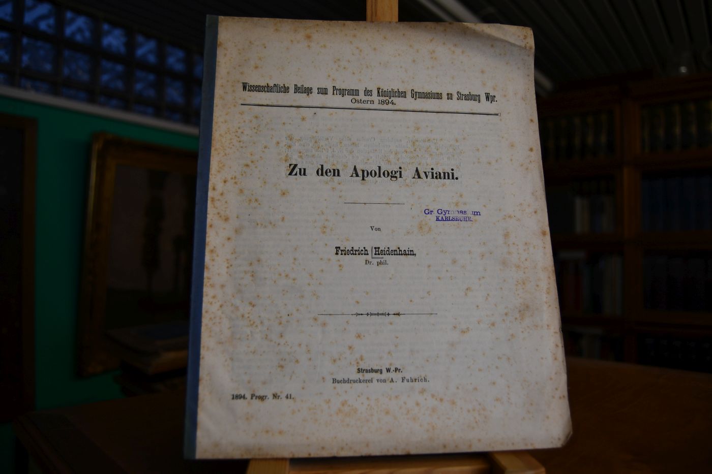 Zu den Apologi Aviani.