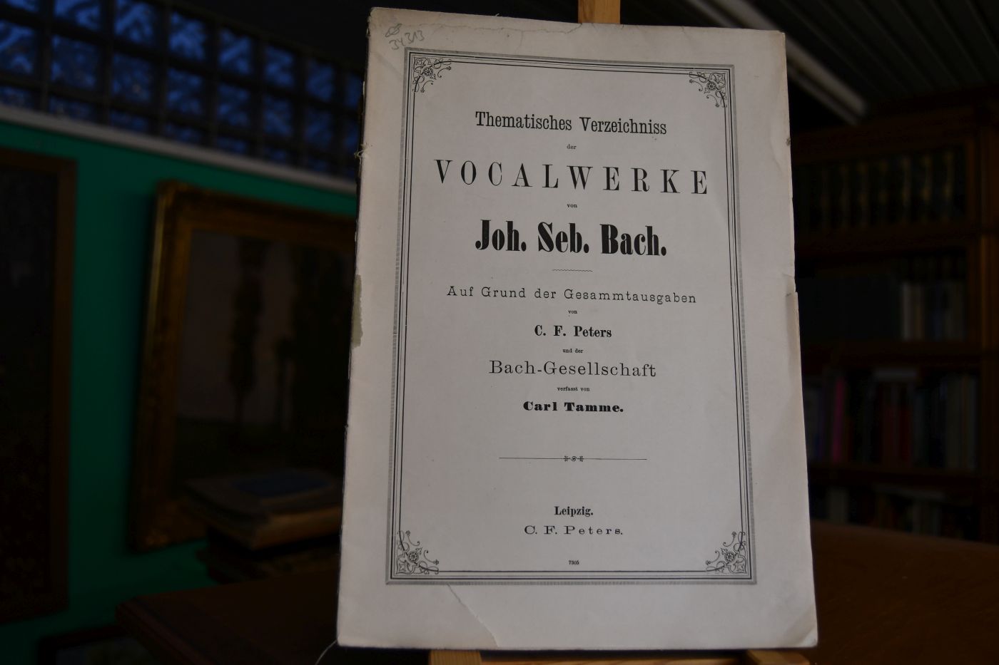 Thematisches Verzeichniss der Instrumentalwerke von Joh.Seb. Bach. Auf Grund der Gesamtausgaben von C.F. Peters und der Bach-Gesellschaft verfasst.