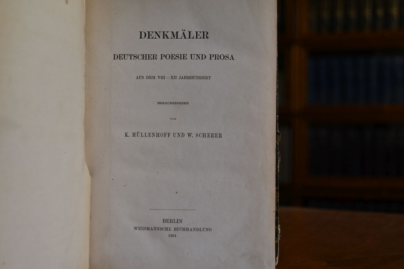 Denkmäler deutscher Poesie und Prosa aus dem VIII.-XII. Jahrhundert.