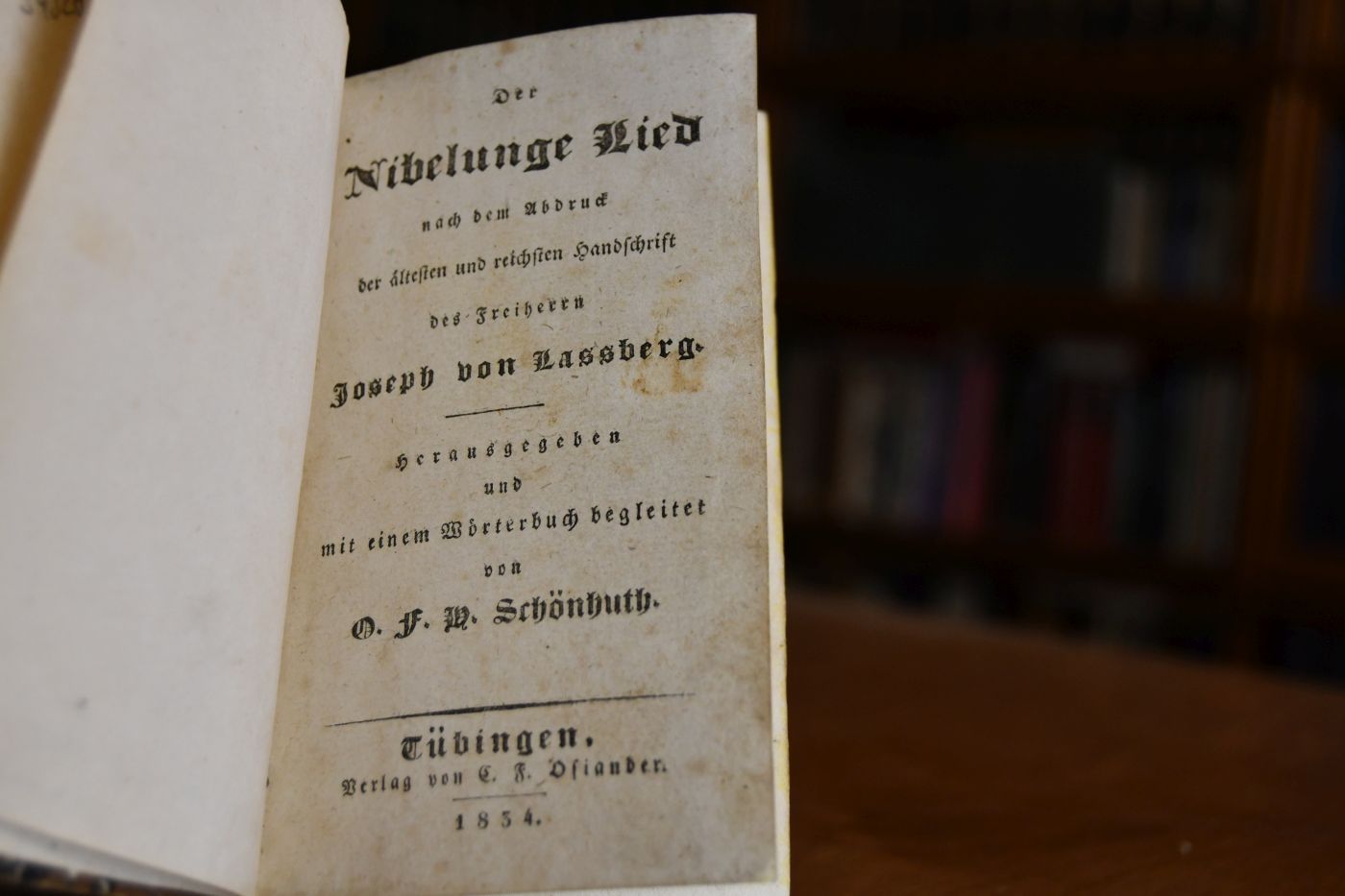 Der Nibelunge Lied nach dem Abdruck der ältesten und reichsten Handschrift des Freiherrn Joseph von Lassberg.