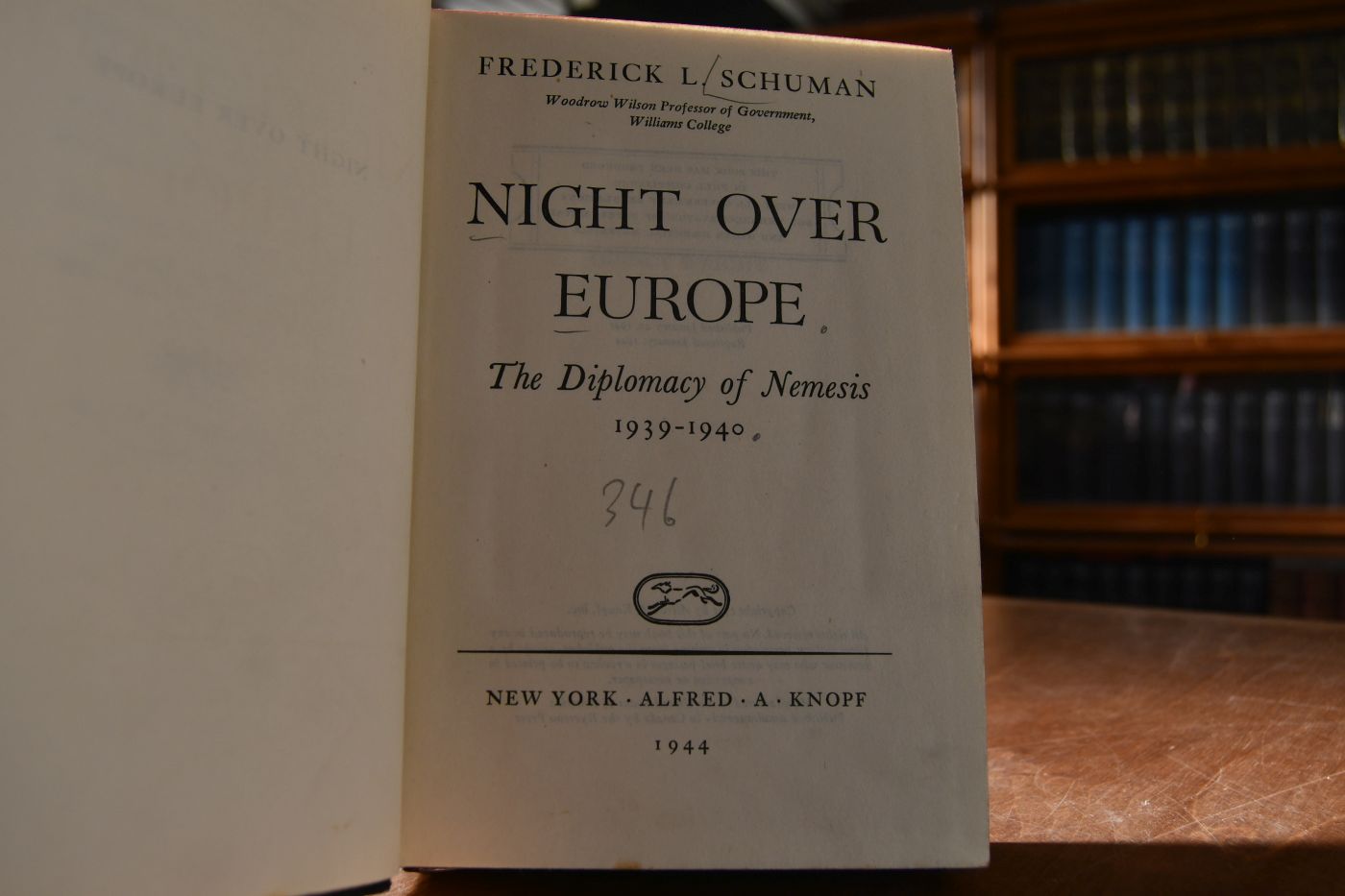 Night over Europe. The Diplomacy of Nemesis 1939-1940.