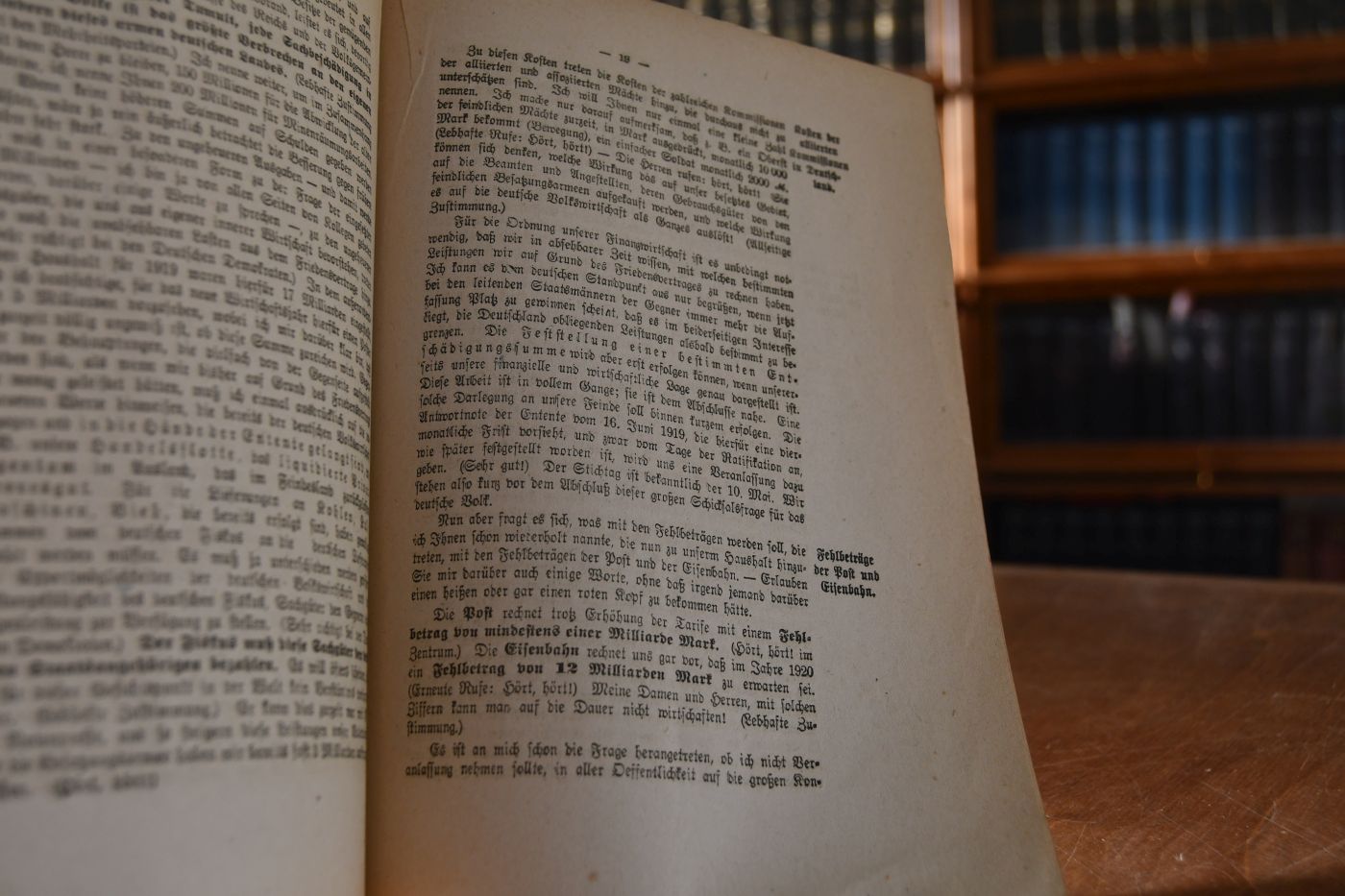 Die finanzielle Lage Deutschlands. Rede des Reichsministers der Finanzen Dr. Wirth in der Nationalversammlung am 26. April 1920.
