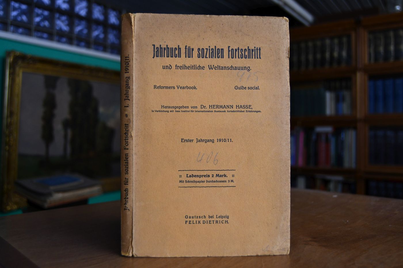 Jahrbuch für sozialen Fortschritt und freiheitliche Weltanschauung. Erster Jahrgang 1910/11.