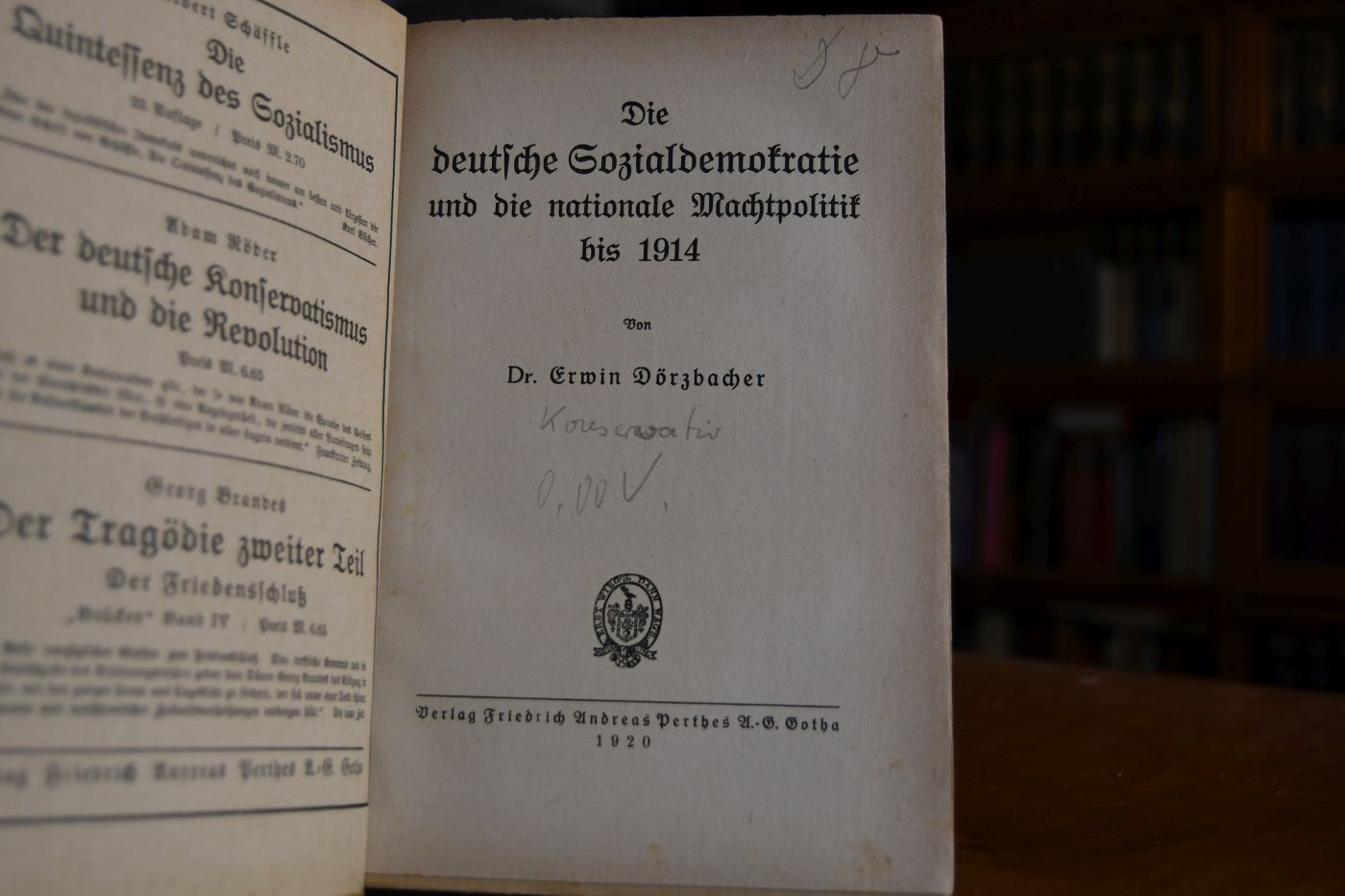 Die deutsche Sozialdemokratie und die nationale Machtpolitik bis 1914.