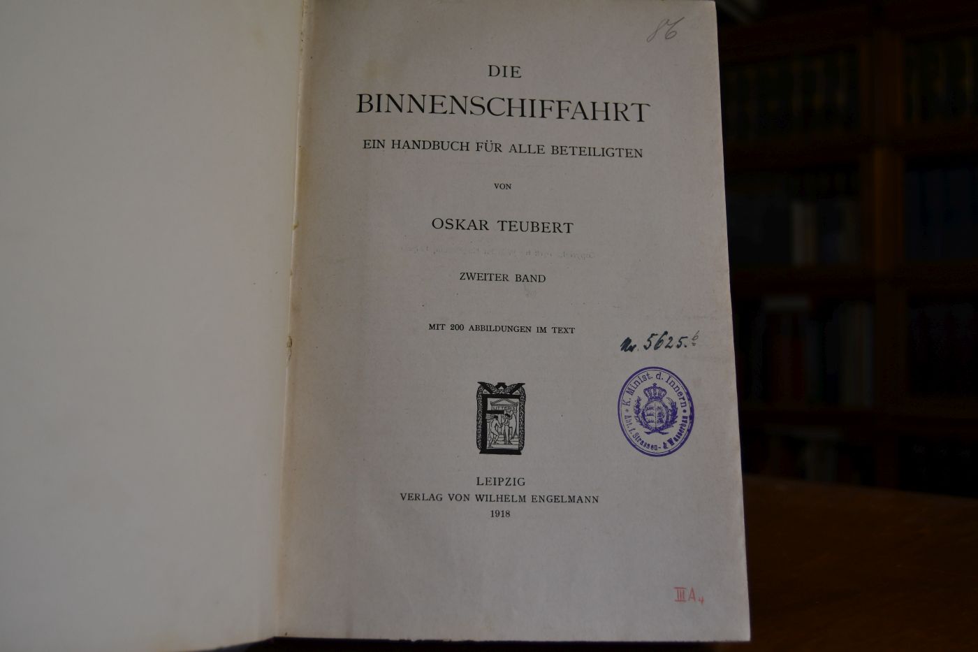 Die Binnenschiffahrt. Ein Handbuch für alle Beteiligten. Zweiter Band (apart).